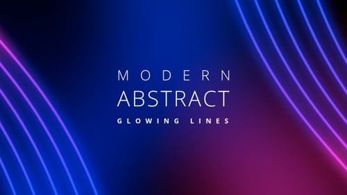Modern Abstract Glowing Lines