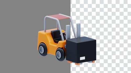 3D Animation of Forklift