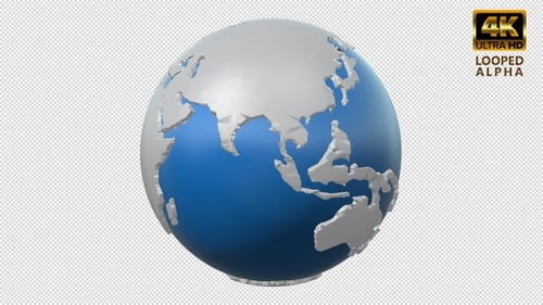 Circuito 3D del globo terráqueo