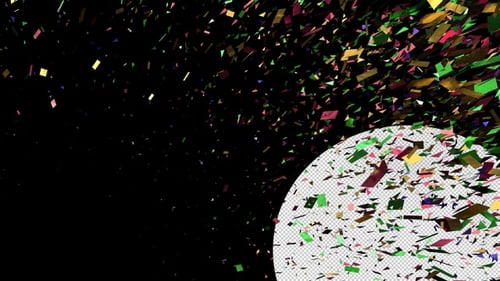 Exploding Colorful Confetti for Celebration Overlays