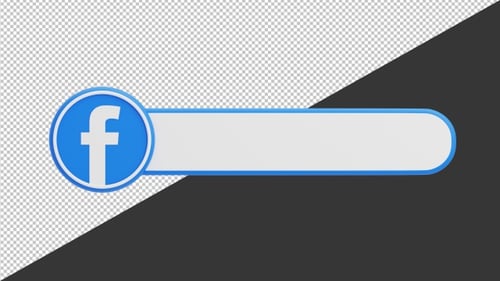3D Animation of Facebook Search | Alpha Channel