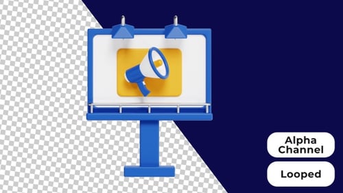 3D Animated Billboard | Alpha Channel