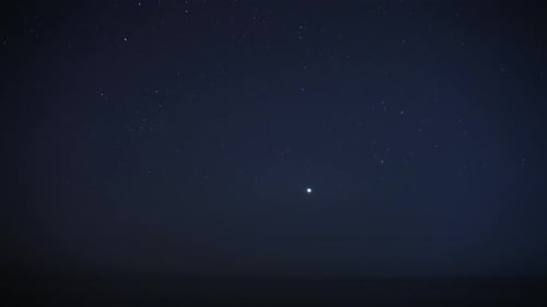 8K Stars In The Sky Above The Sea
