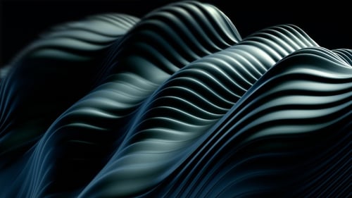 Abstract Wavy Lines Flowing Motion Background Loop