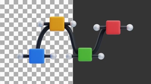 Animação 3D do Mastering Vector Path para um design gráfico preciso | Alpha Channel