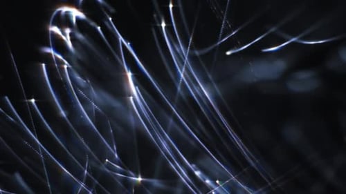 Abstract Flowing Light Particle Background Animation