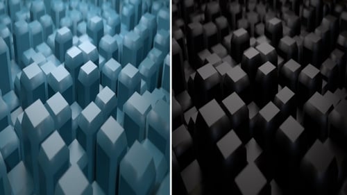 Abstract Geometric Cube Wave Loop Background