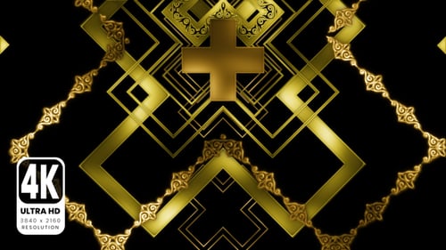 Abstract Ethnic Art Deco 09 VJ 4K