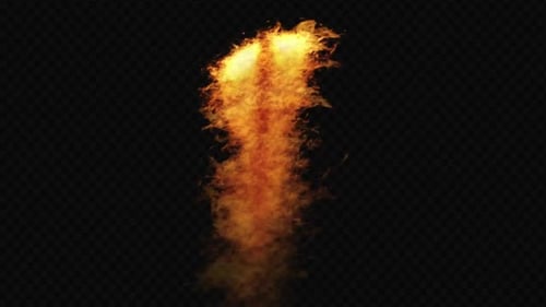 Burning Fire Meteor Overlay v3