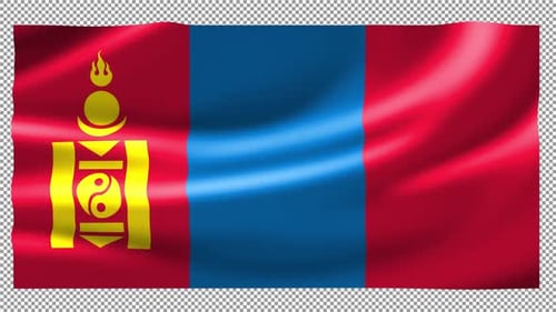 Mongolia Waving Wave Silk Fabric Seamless Loop Looped Fast Alpha Channel Flutter Fluttering