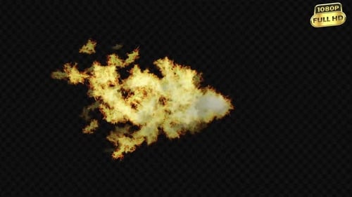 Realistic Fire Jet Overlay Animation