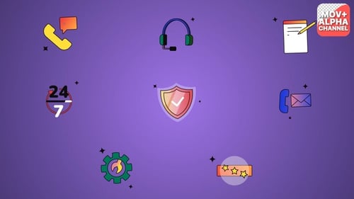 Animated Corporate Service Icons Pack