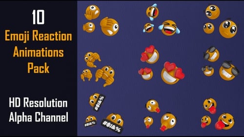 Dynamic 3D Emoji Reaction Pack for Social Media and Messaging