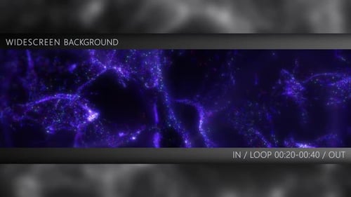 Glowing Purple Particles Abstract Fluid Motion Loop Background
