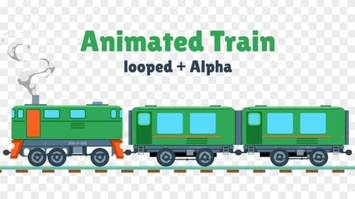 Animated Train Looped + Alpha