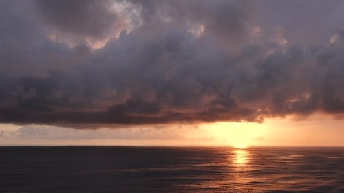 Nature. Sea sunset. Majestic sunset or sunrise landscape Amazing light of nature cloudscape sky.