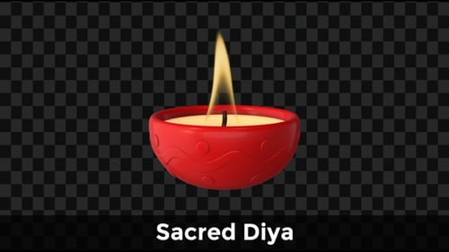 Sacred Diya — Diwali Festival Glowing Motion