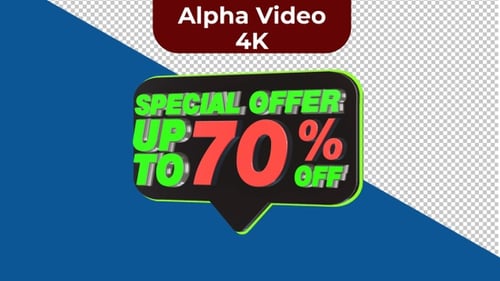 3D Special Offer Discount Bubble Reveal
