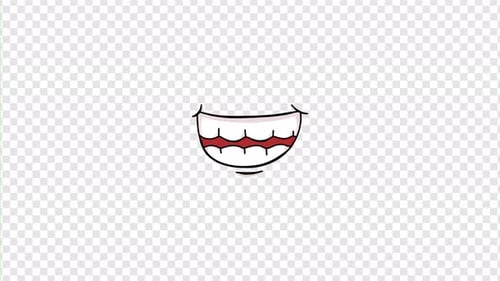 Cartoon Talk Mouth Animation Alpha