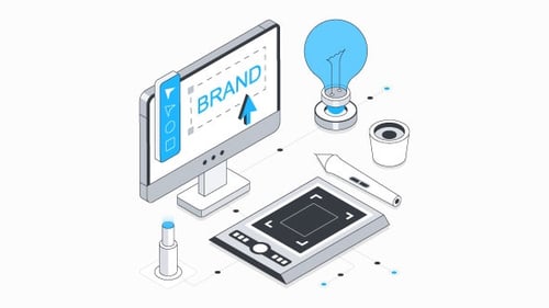Branding Isometric Animation Alpha Channel