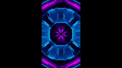 Vertical video colorful neon energy aura waves vj loop animation