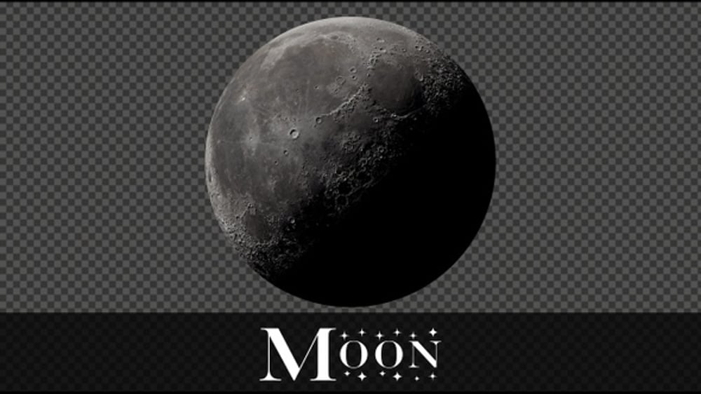 Moon Rotation, Loop + Alpha Channel, Backgrounds Motion Graphics ft ...