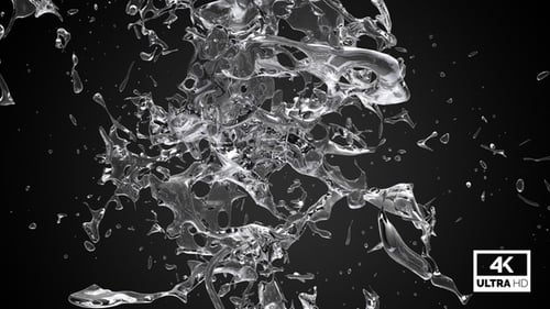 Abstract Pure Water Splash V5