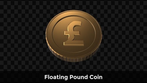 Floating Pound Coin Animation