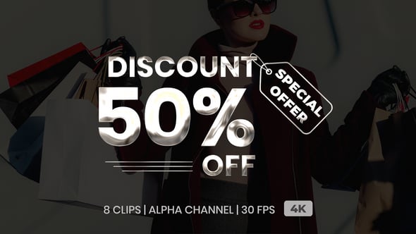 Discount Text Animation, Elements Motion Graphics ft. 4k & animation ...