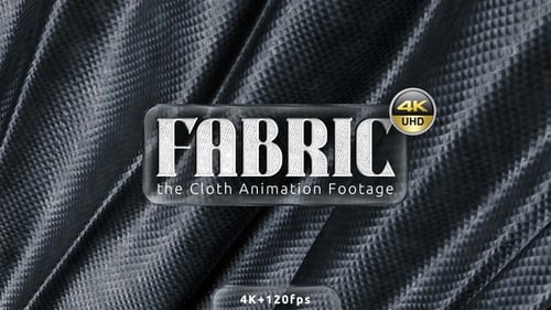 Modern Abstract Waving Black Fabric with Grid Texture Animation