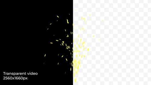 Animated Golden Sparks Effect for Celebrations