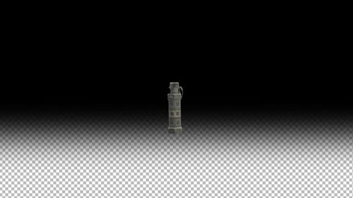 Canal alpha d'animation en boucle de grenade 3D