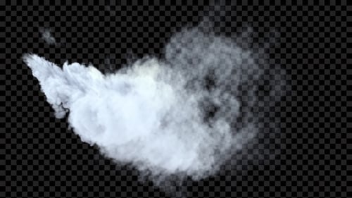 Realistic Smoke Burst Transition Overlay Element