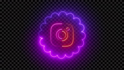 Instagram-Neon-Symbol