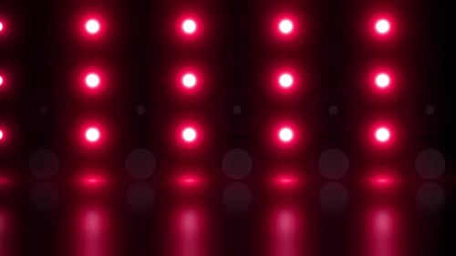 Pulsating Red Geometric Light Wall Animated Background