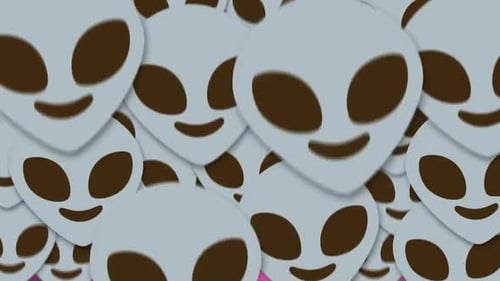 Sci-Fi Flat Design Countdown with Alien Characters