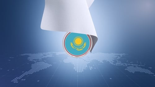 Clean Cloth Reveal Animation of a Circular Flag