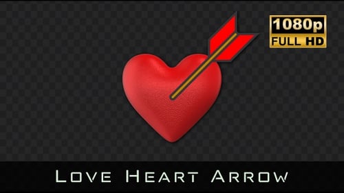 Pulsing Red Heart 3D Animation