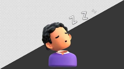 3D Deep Sleep | Alpha Channel