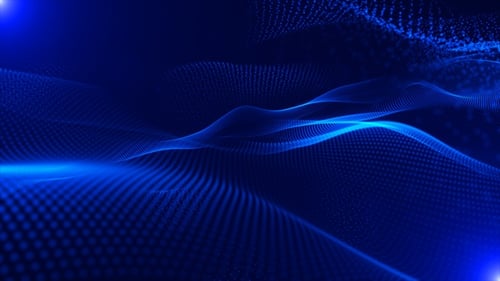 Particles Wave Blue V2