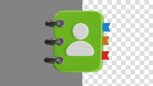 Animación 3D de la libreta de contactos: hacer que la lista de contactos esté siempre disponible | Alpha Channel