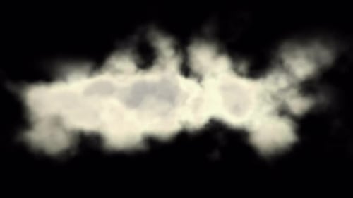 Flowing White Smoke Cloud Effect Transition