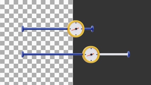 3D Animation of Timeline | Alpha Channel