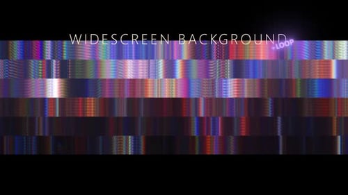 Red Glitch Mosaic Vj Widescreen Background