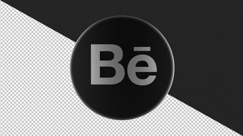 Behance Logo rotate V2 - 4K