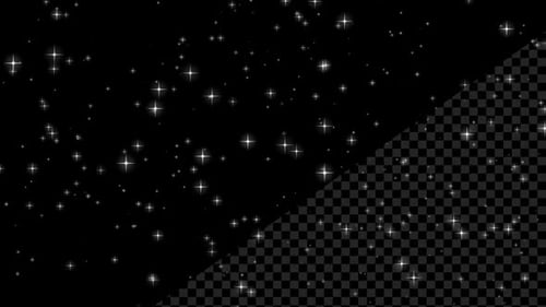 Cielo nocturno con estrellas centelleantes, Alpha, bucle sin fisuras