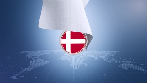 Cloth Reveal of Circular Flag Emblem Animation