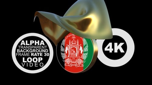 Golden Cloth Reveal of a Circular Emblem