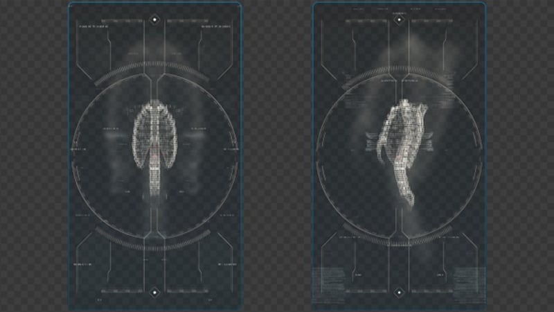Transparency Skull Scanner Overlay, Interface Effects Motion Graphics ...