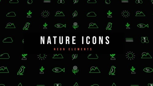 Nature Neon Icons